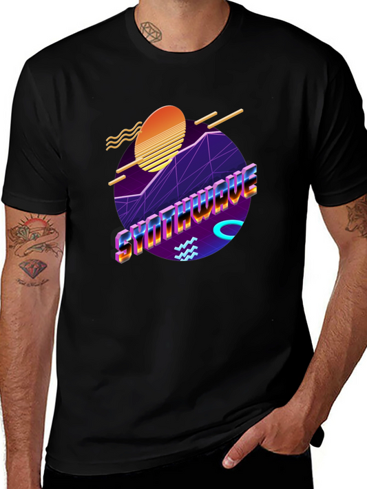 Synthwave Graphic T-Shirt - Retro 80s Style Tee