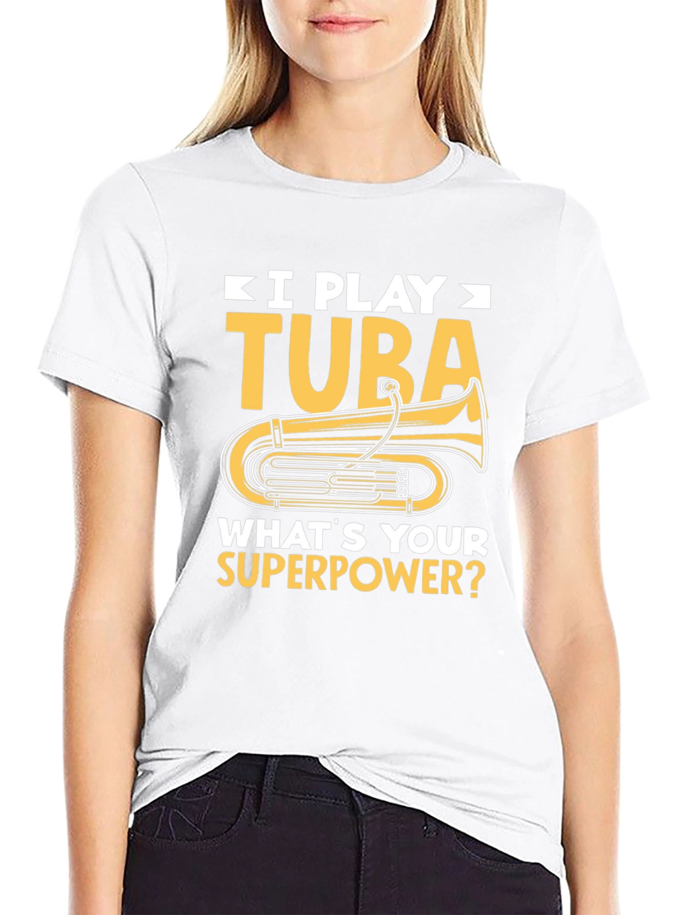 I Play Tuba Superpower T-Shirt - Musician Gift