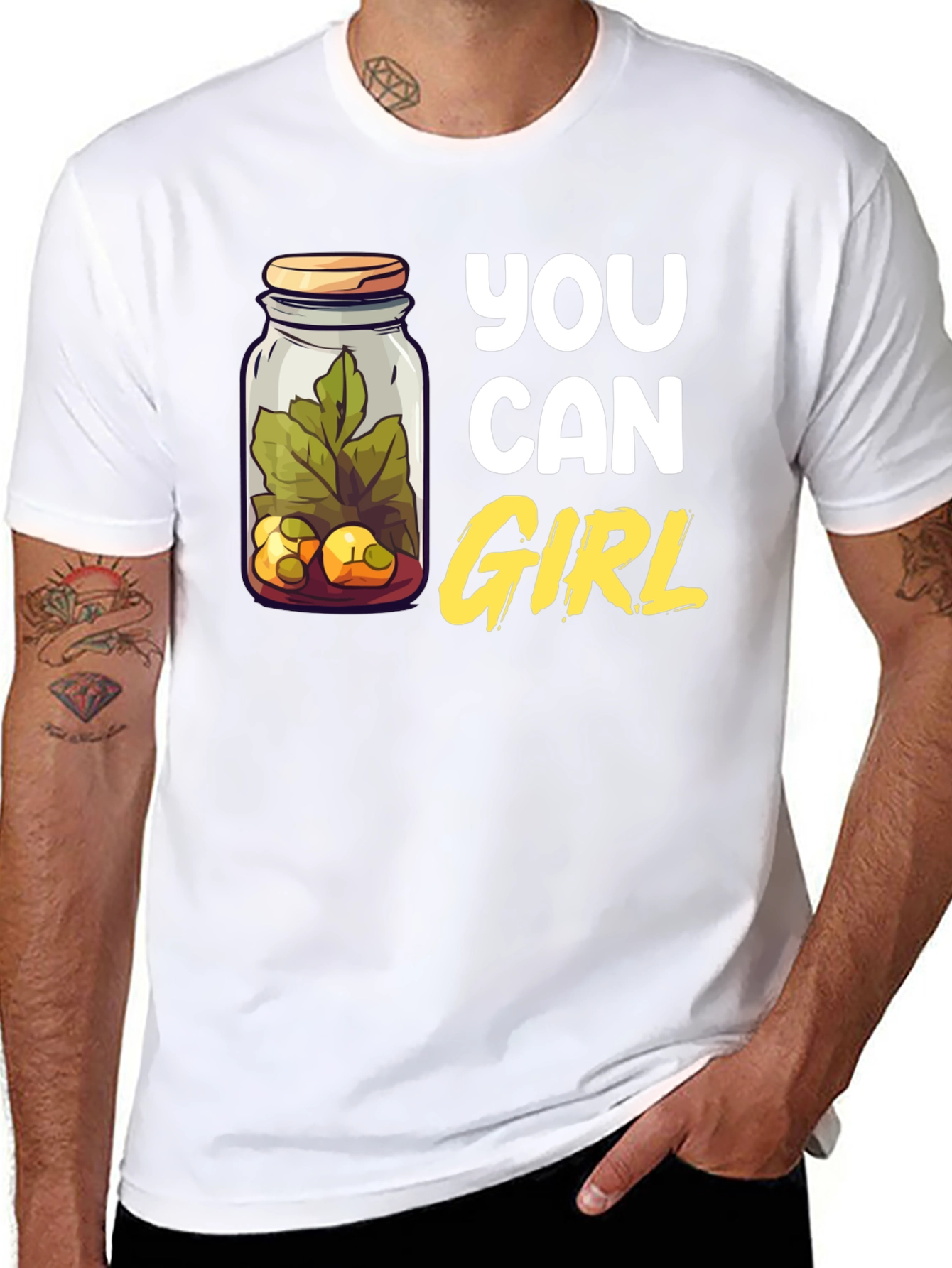 You Can Girl Pickle Jar T-Shirt