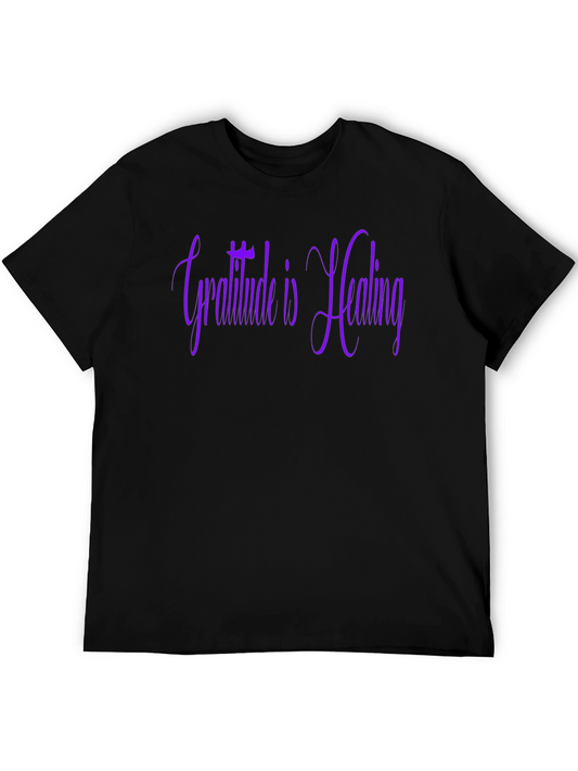 Gratitude is Healing Black T-Shirt