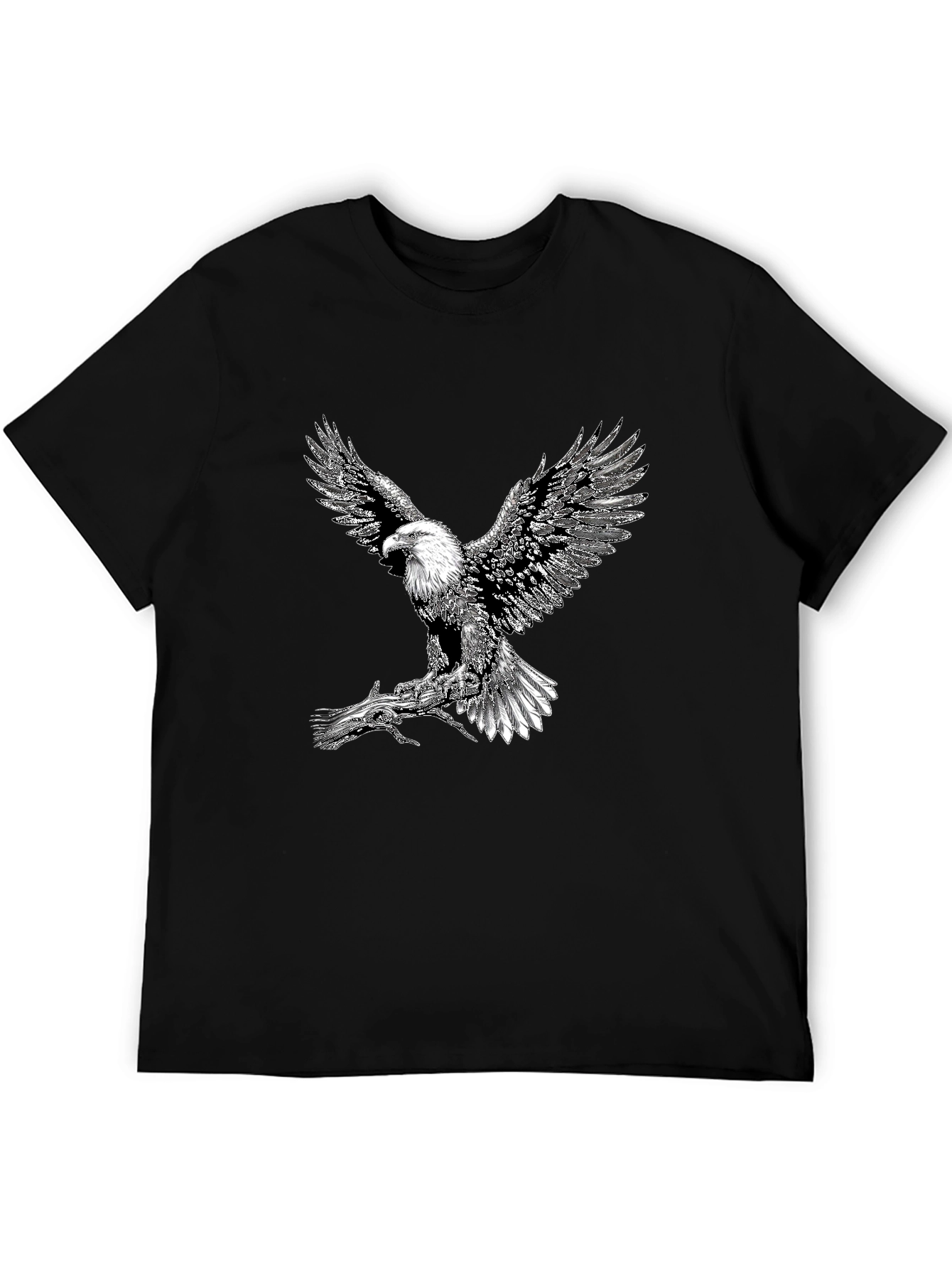 Eagle Graphic Tee - Black Short Sleeve