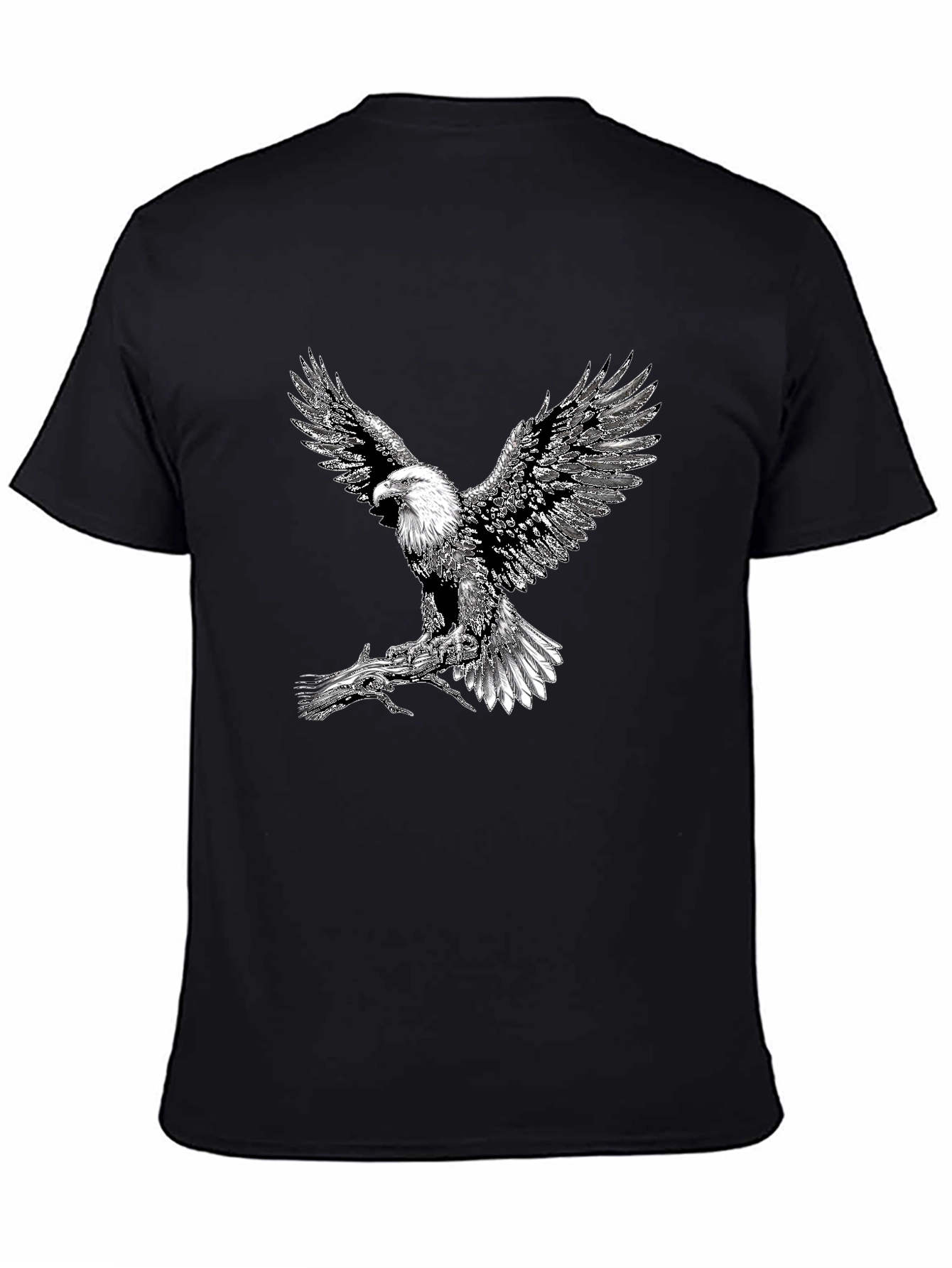 Eagle Graphic Tee - Black Short Sleeve