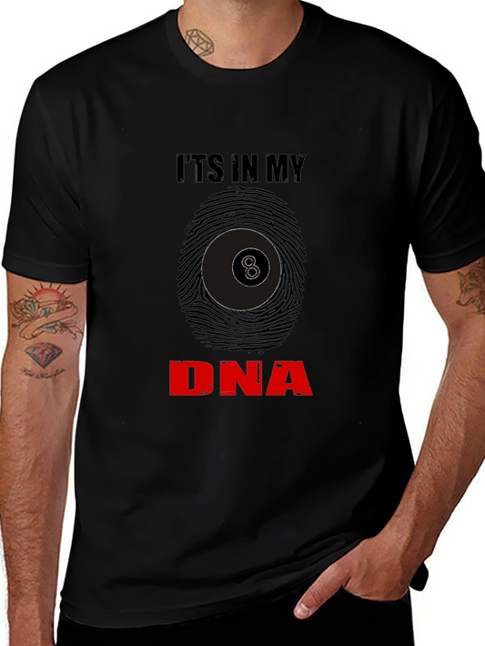 Billiards DNA Black T-Shirt - 8 Ball Graphic Tee