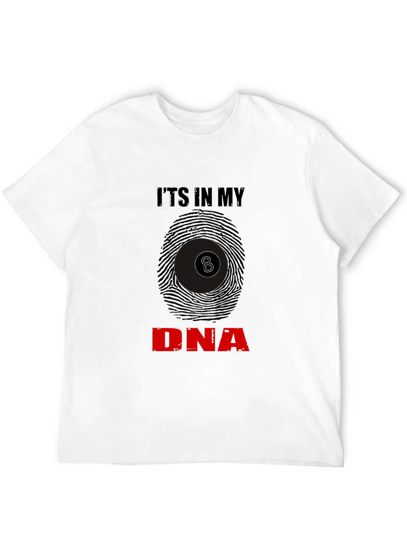 Billiards DNA Black T-Shirt - 8 Ball Graphic Tee