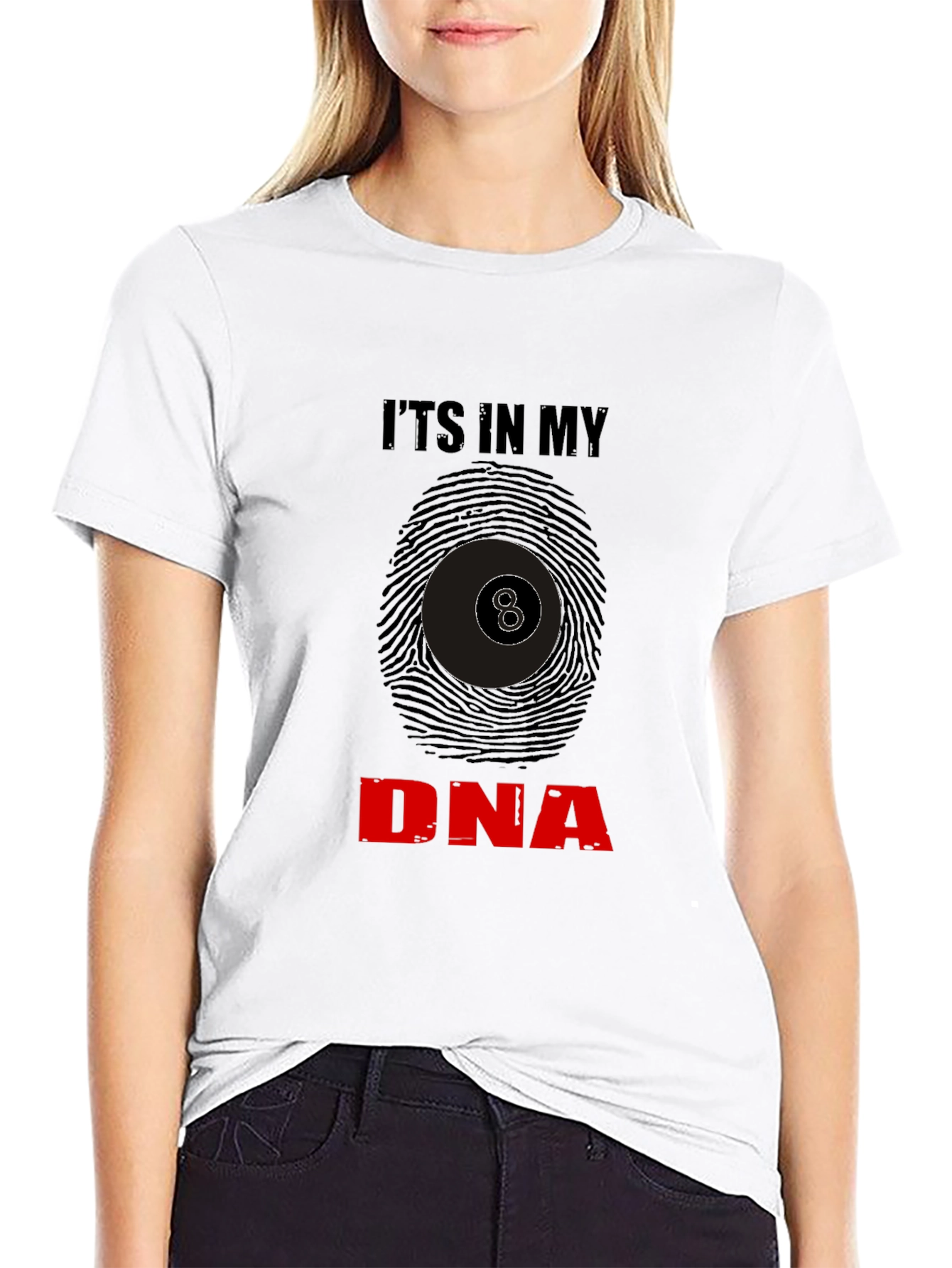 Billiards DNA Black T-Shirt - 8 Ball Graphic Tee