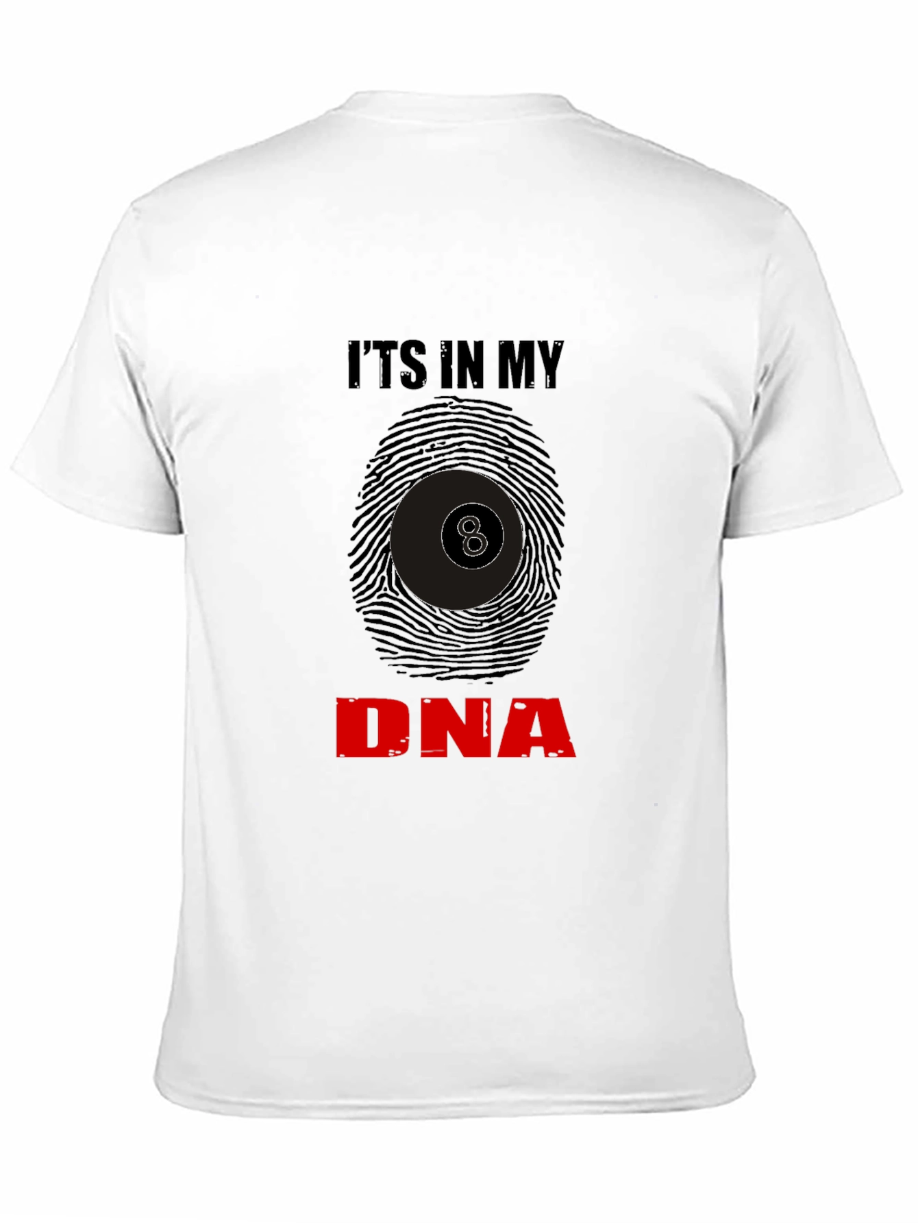 Billiards DNA Black T-Shirt - 8 Ball Graphic Tee