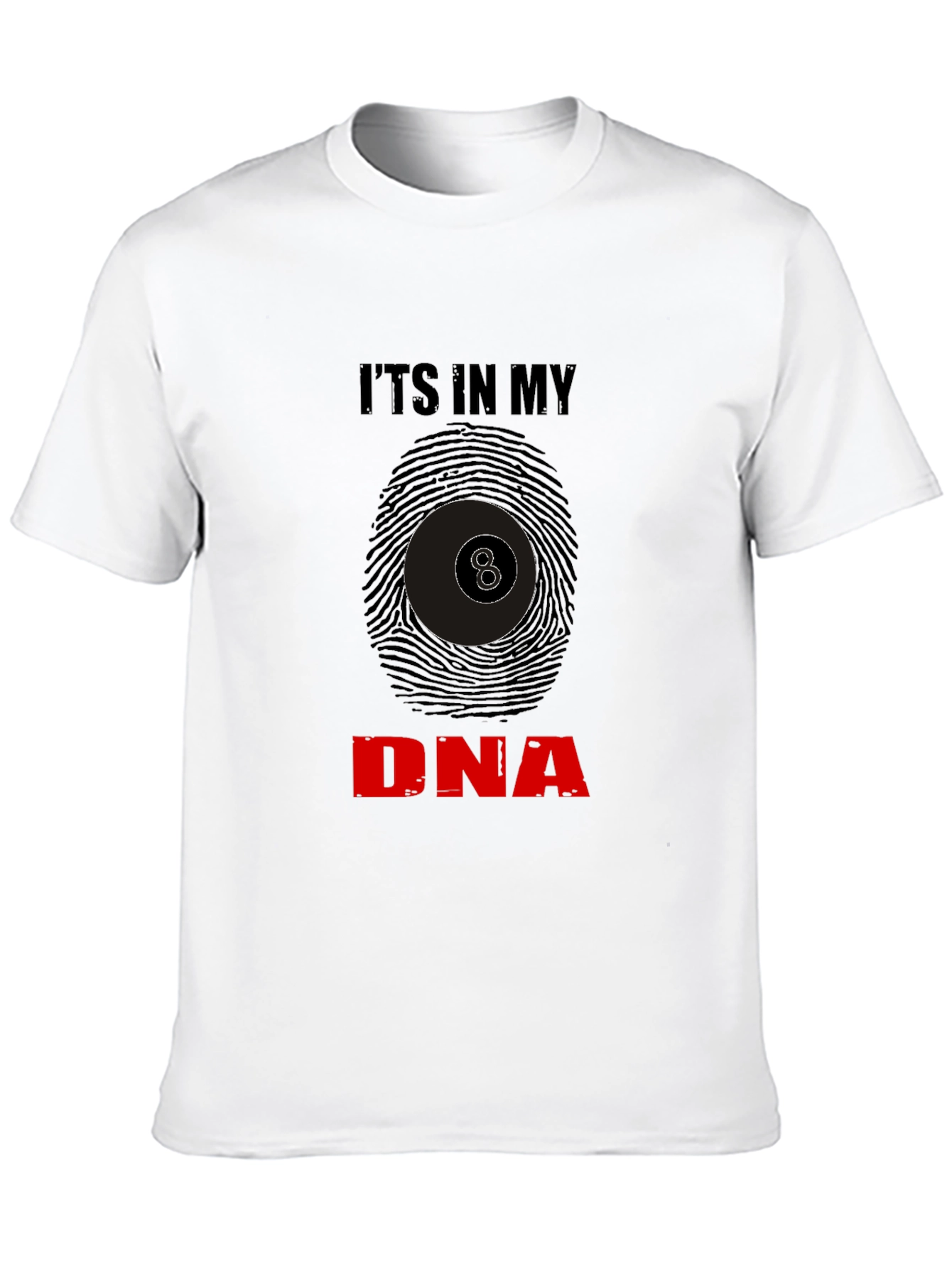 Billiards DNA Black T-Shirt - 8 Ball Graphic Tee