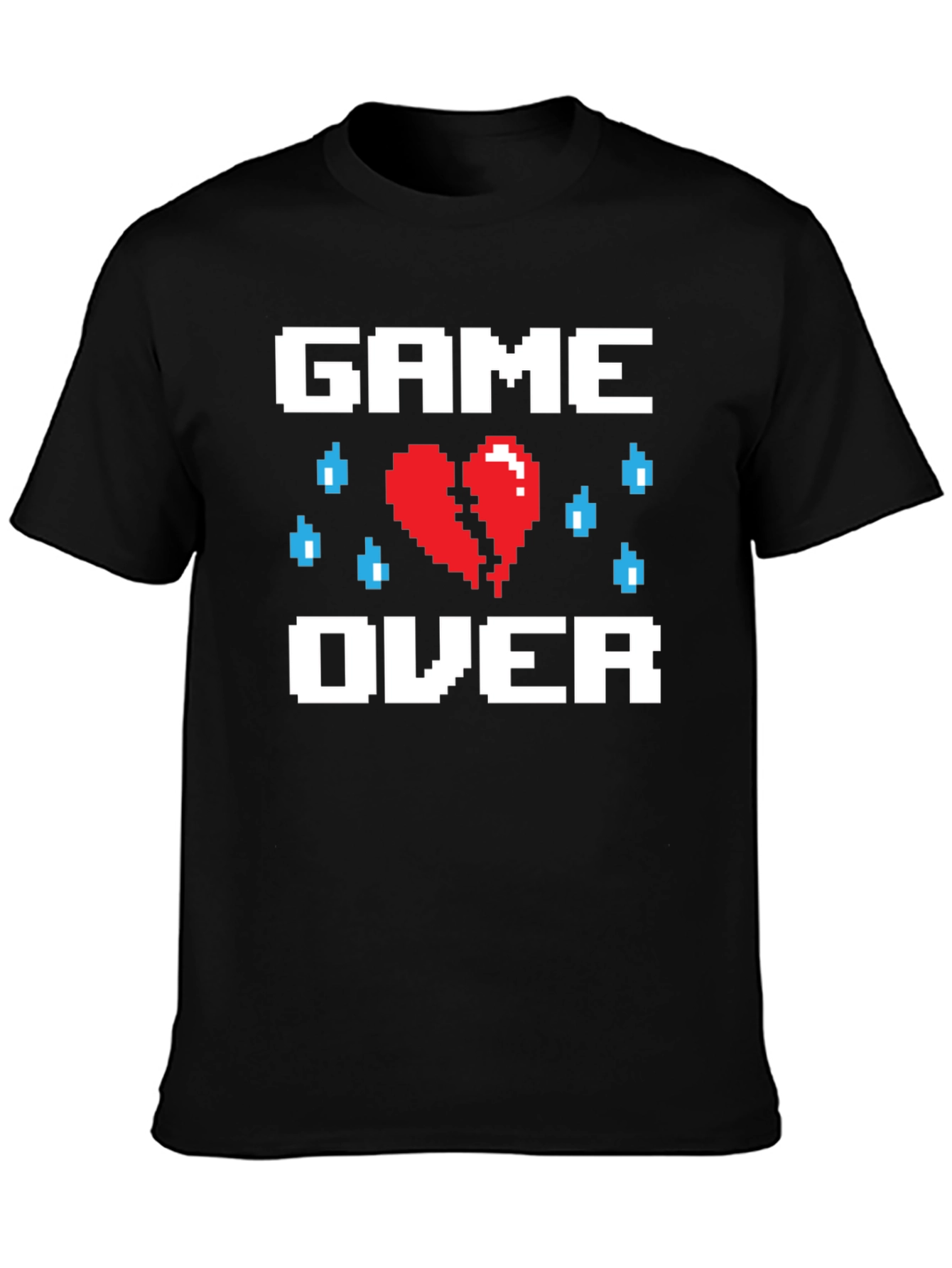 Pixel Heart Game Over T-Shirt