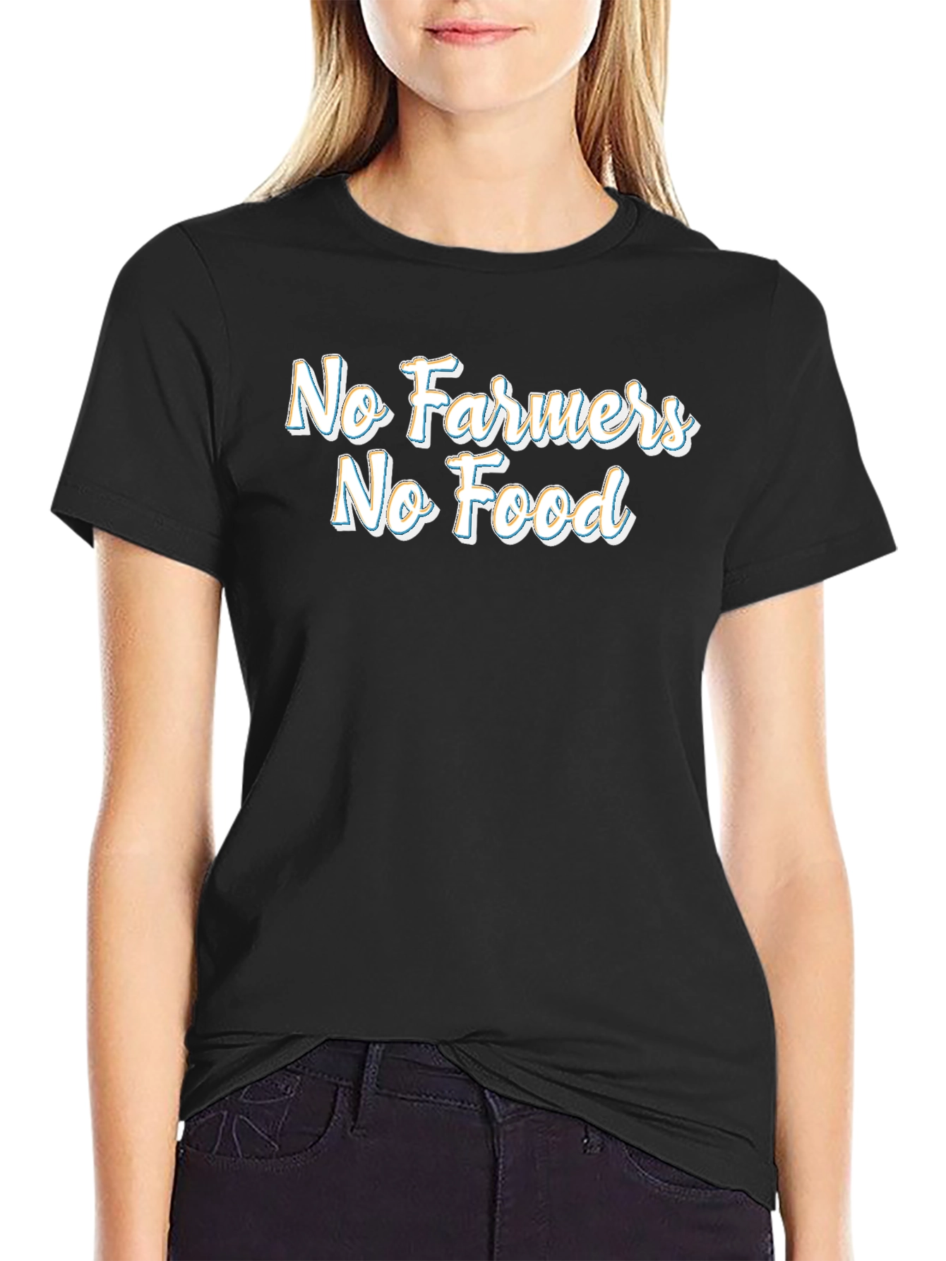 No Farmers No Food Graphic Tee