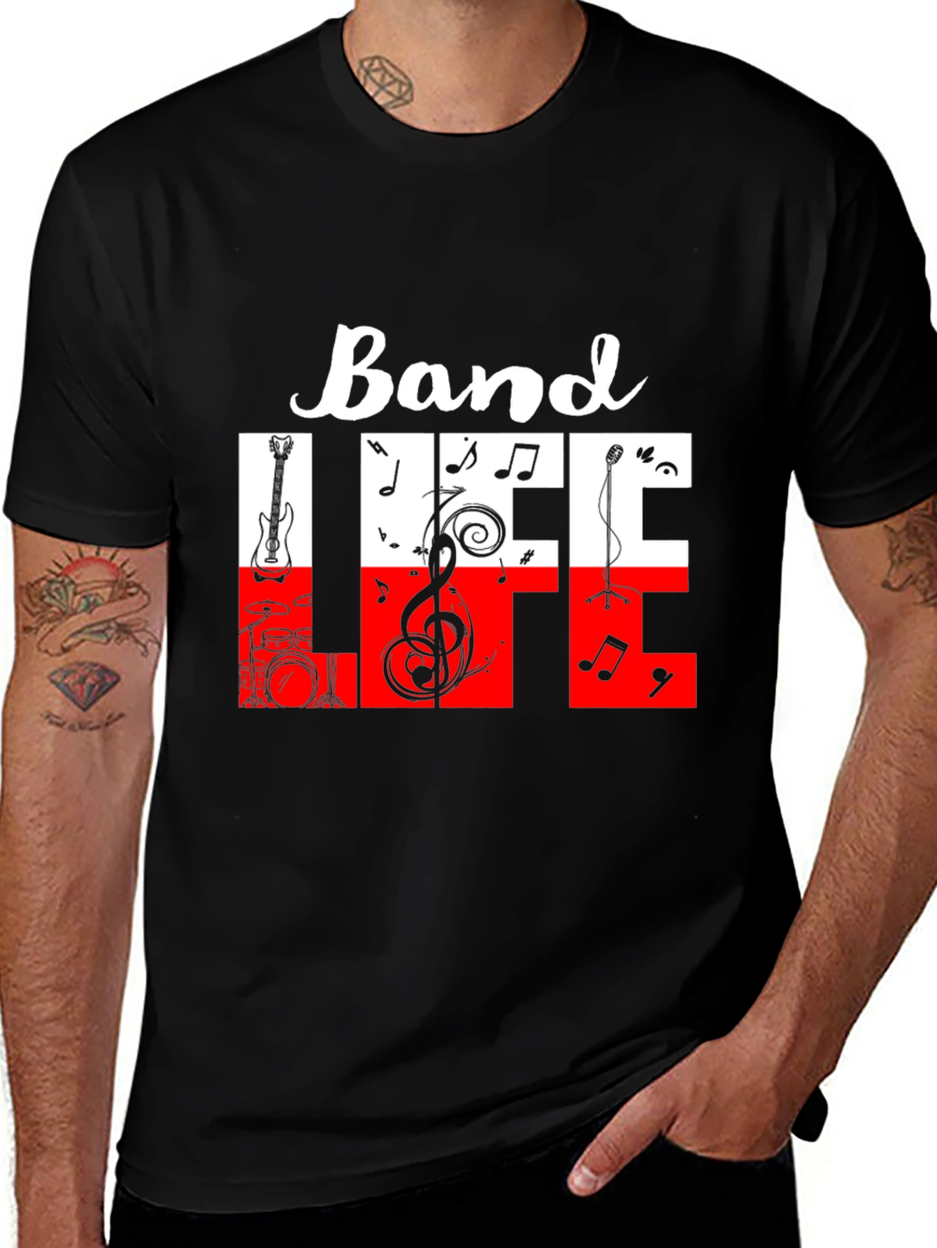 Band Life Graphic Tee - Music Lover Shirt