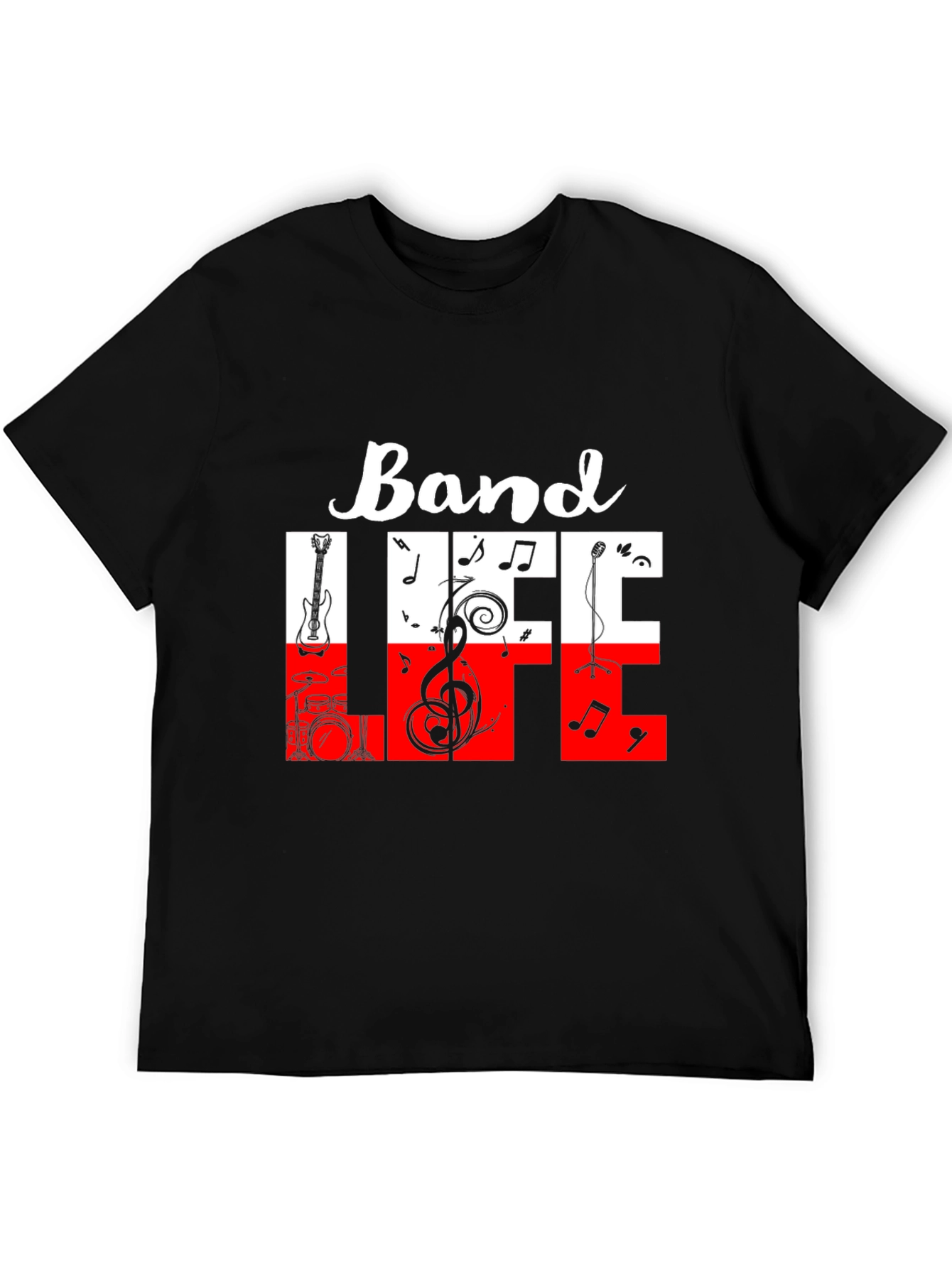 Band Life Graphic Tee - Music Lover Shirt