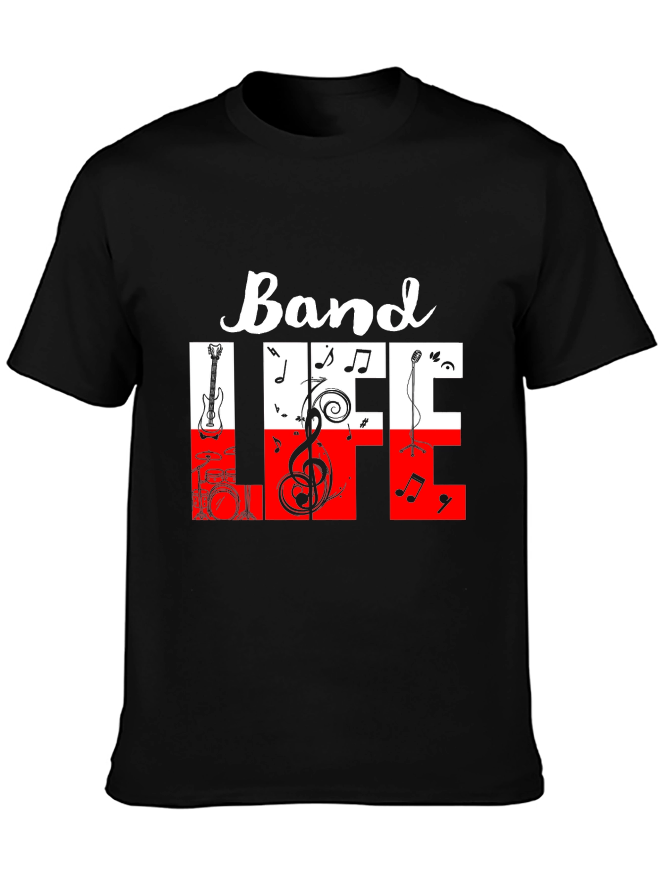 Band Life Graphic Tee - Music Lover Shirt