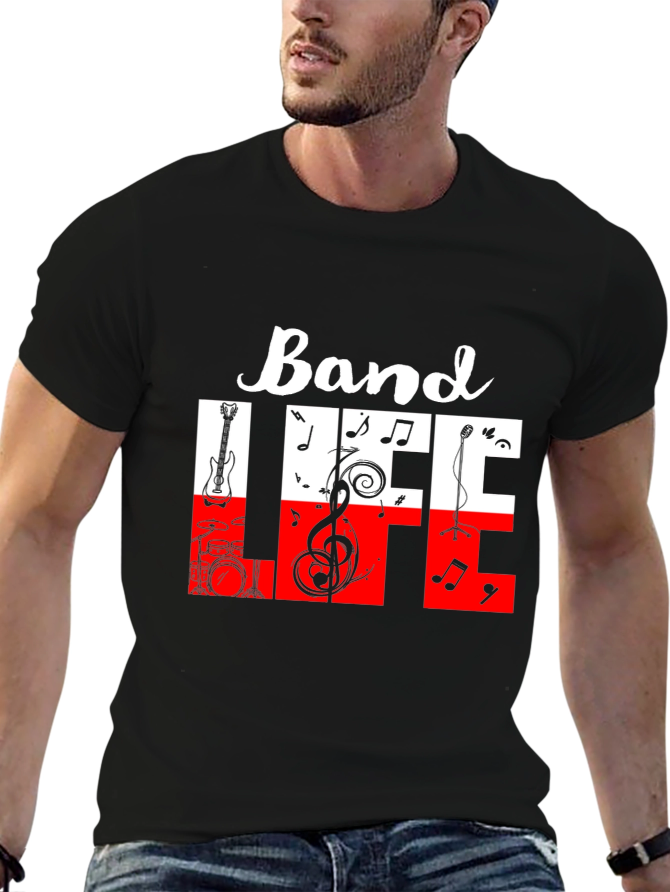 Band Life Graphic Tee - Music Lover Shirt