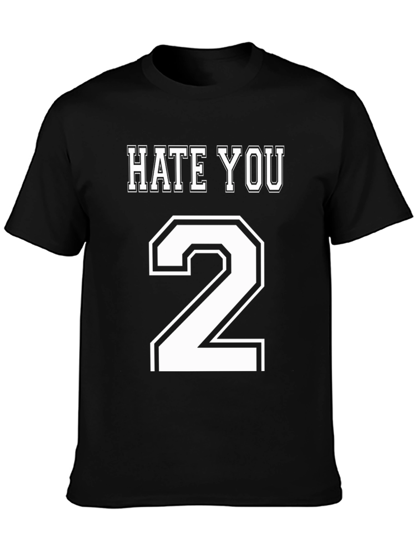 Hate You 2 T-Shirt - Mens Black Graphic Tee