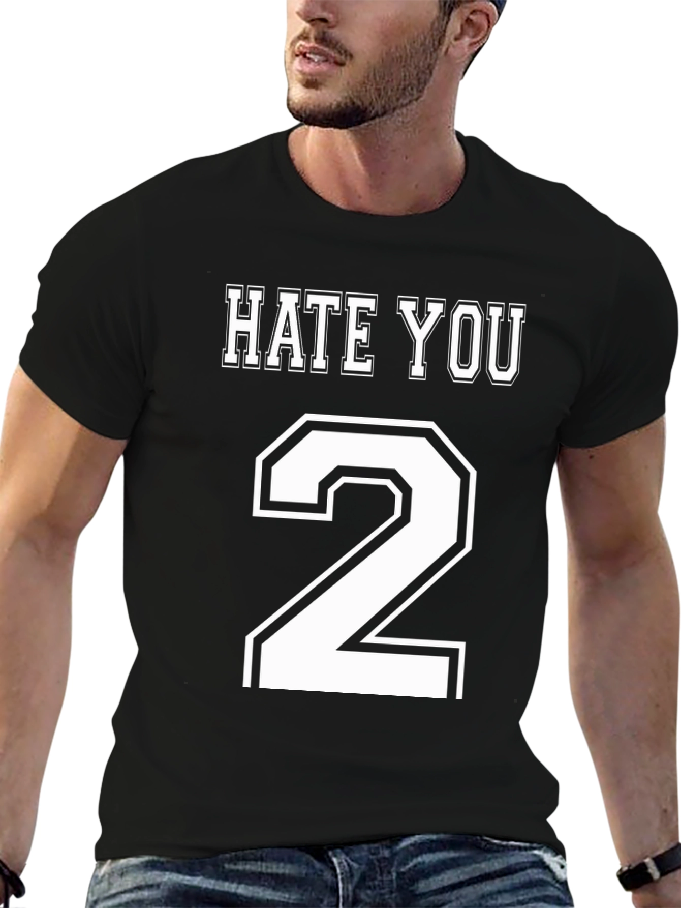Hate You 2 T-Shirt - Mens Black Graphic Tee
