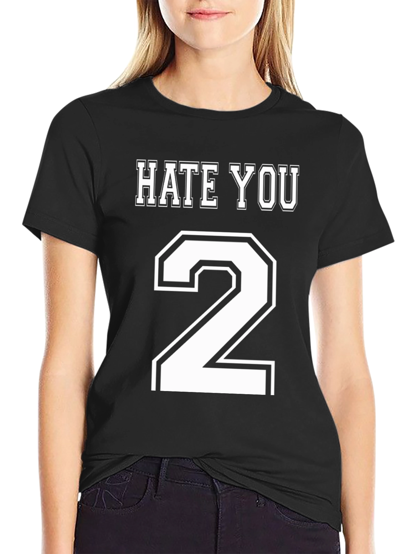 Hate You 2 T-Shirt - Mens Black Graphic Tee