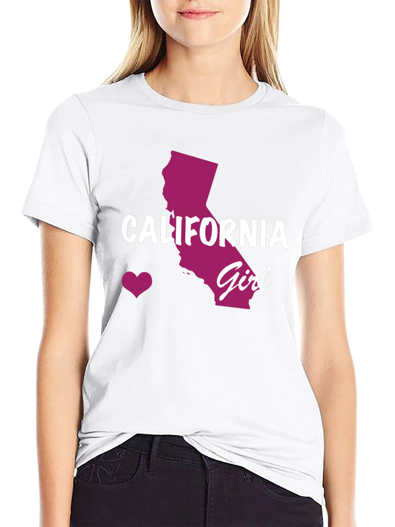 California Girl T-Shirt - Black State Pride Tee