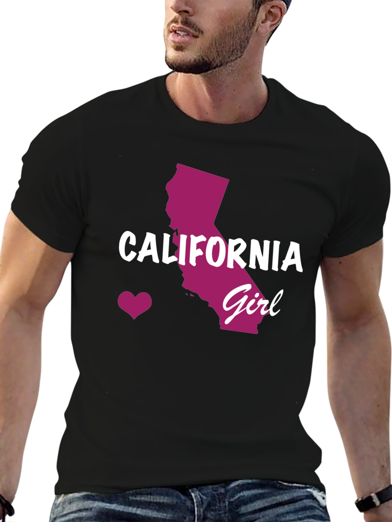 California Girl T-Shirt - Black State Pride Tee