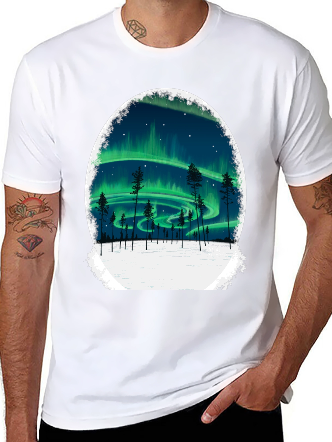 Aurora Borealis Graphic T-Shirt