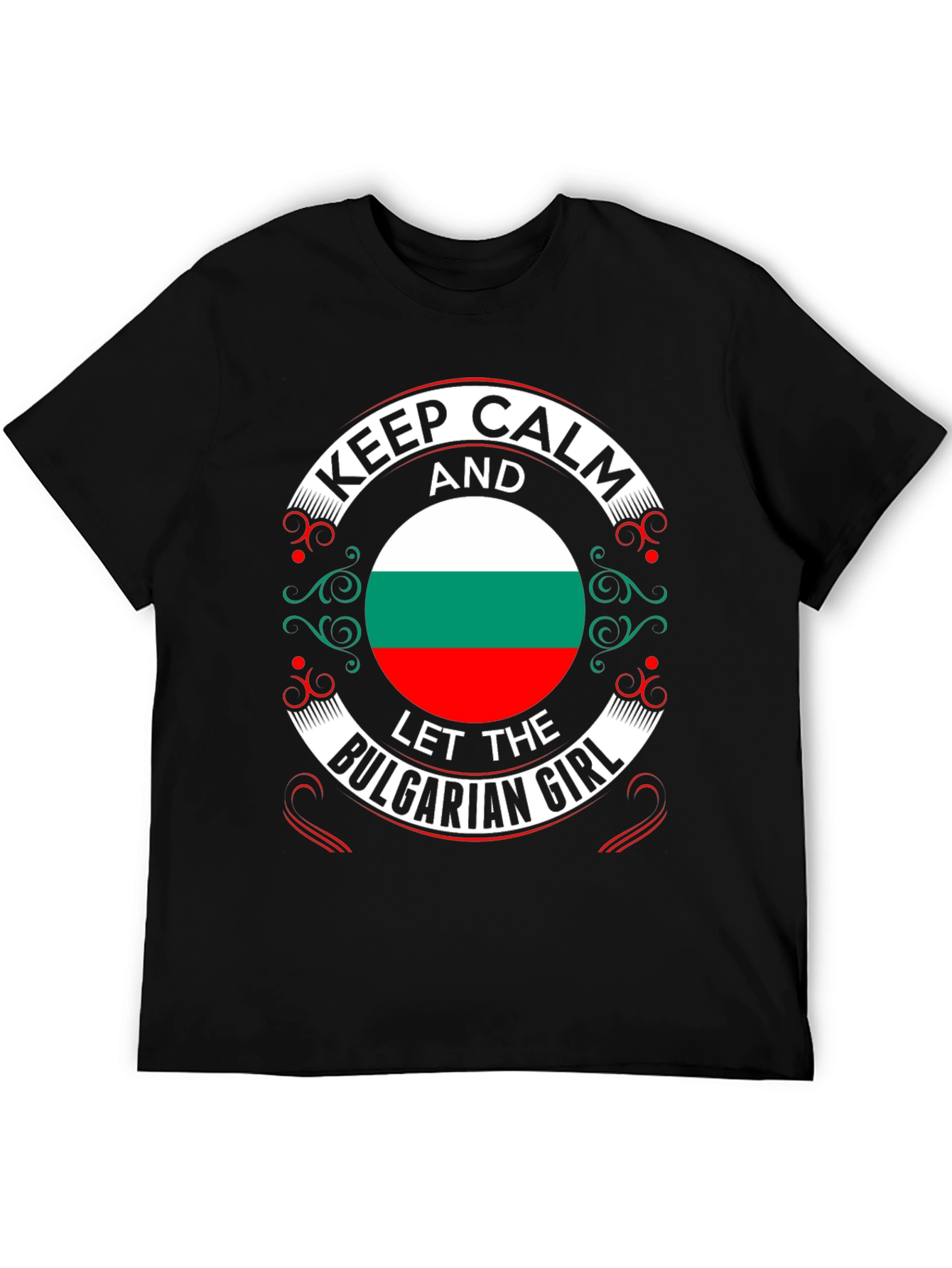 Keep Calm Bulgarian Girl T-Shirt Bulgaria Flag Tee