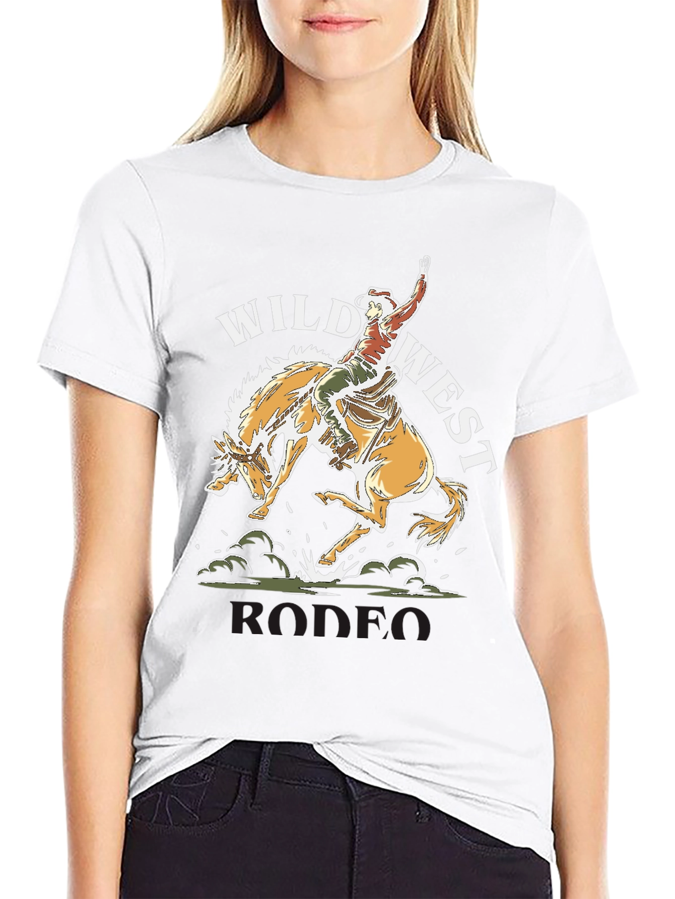 Wild West Rodeo T-Shirt Cowboy Graphic Tee