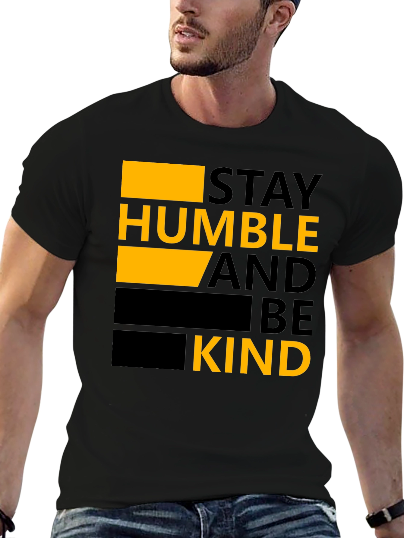 Stay Humble and Be Kind Graphic Tee - Black