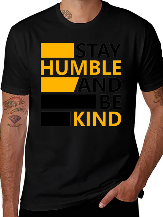 Stay Humble and Be Kind Graphic Tee - Black