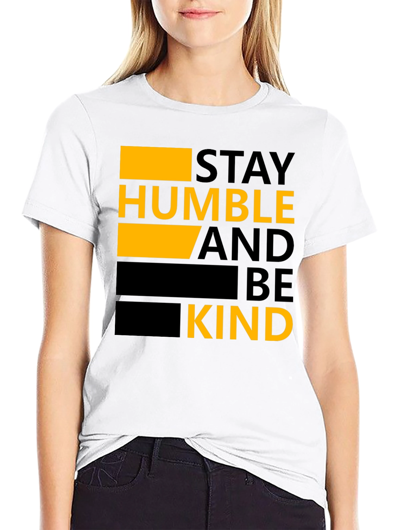 Stay Humble and Be Kind Graphic Tee - Black