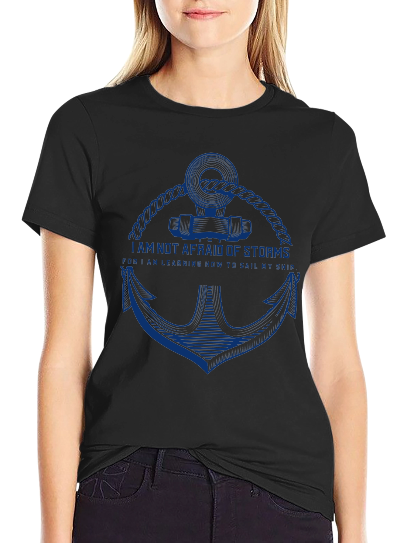 Nautical Anchor T-Shirt - Sailors Motto