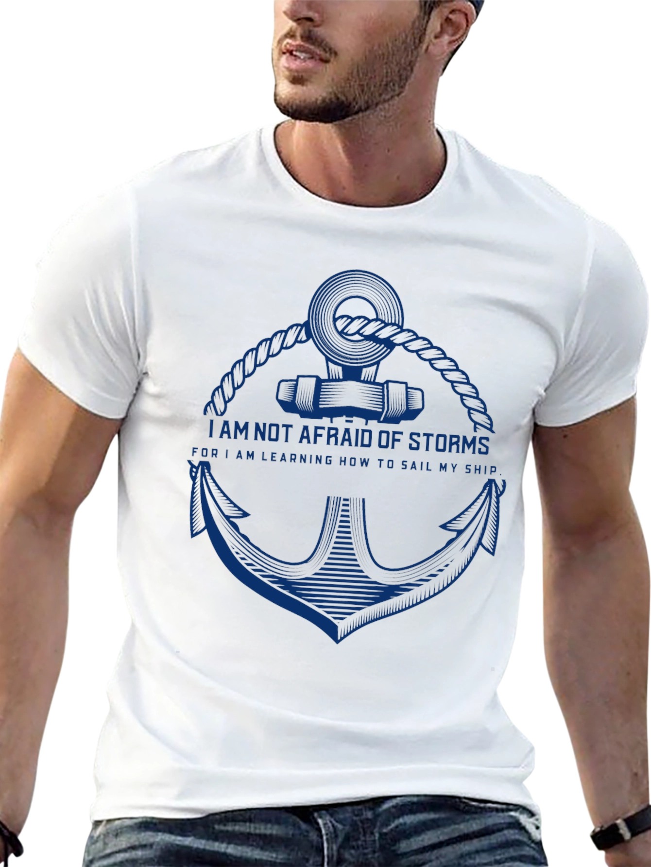 Nautical Anchor T-Shirt - Sailors Motto