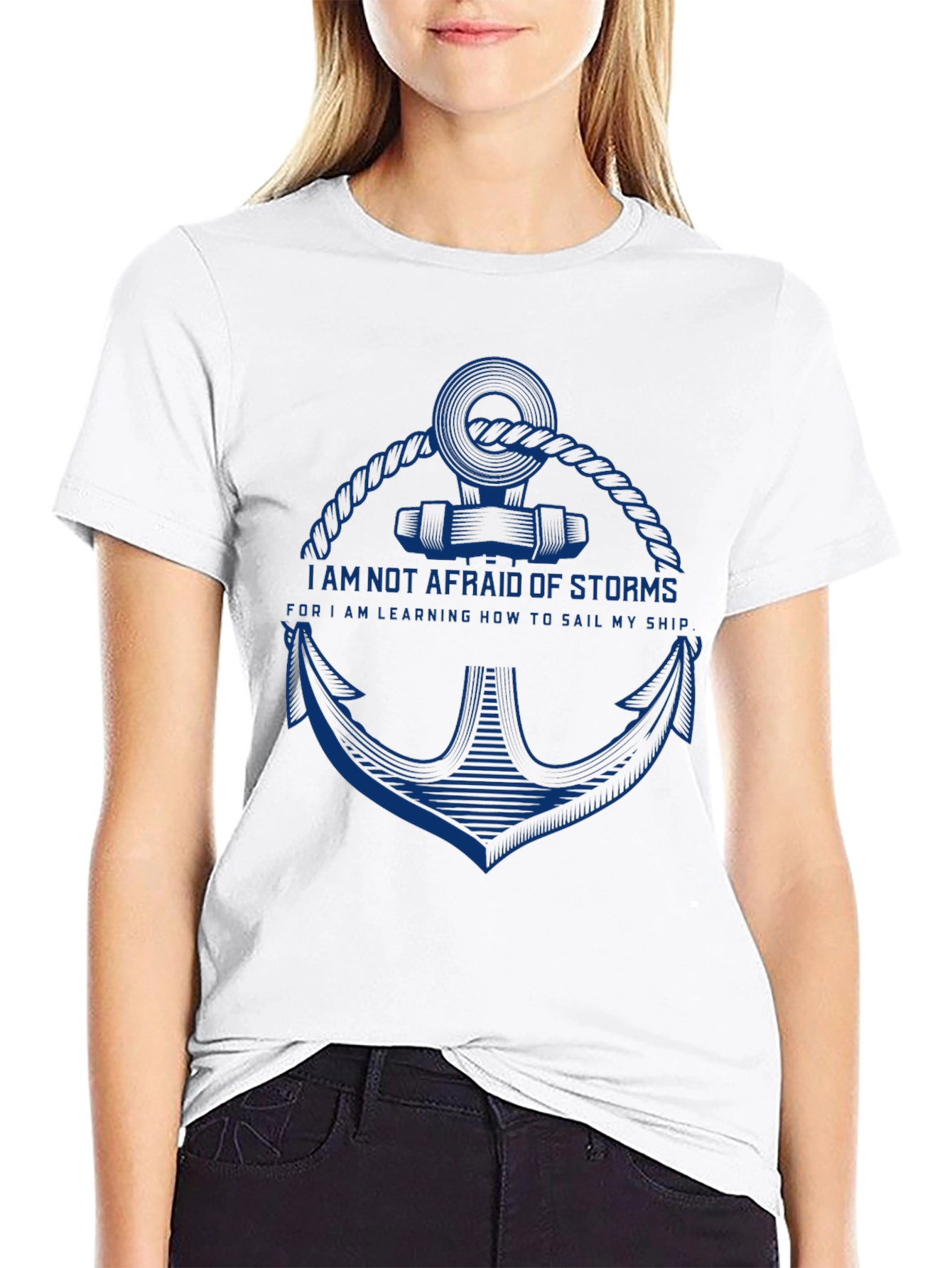 Nautical Anchor T-Shirt - Sailors Motto