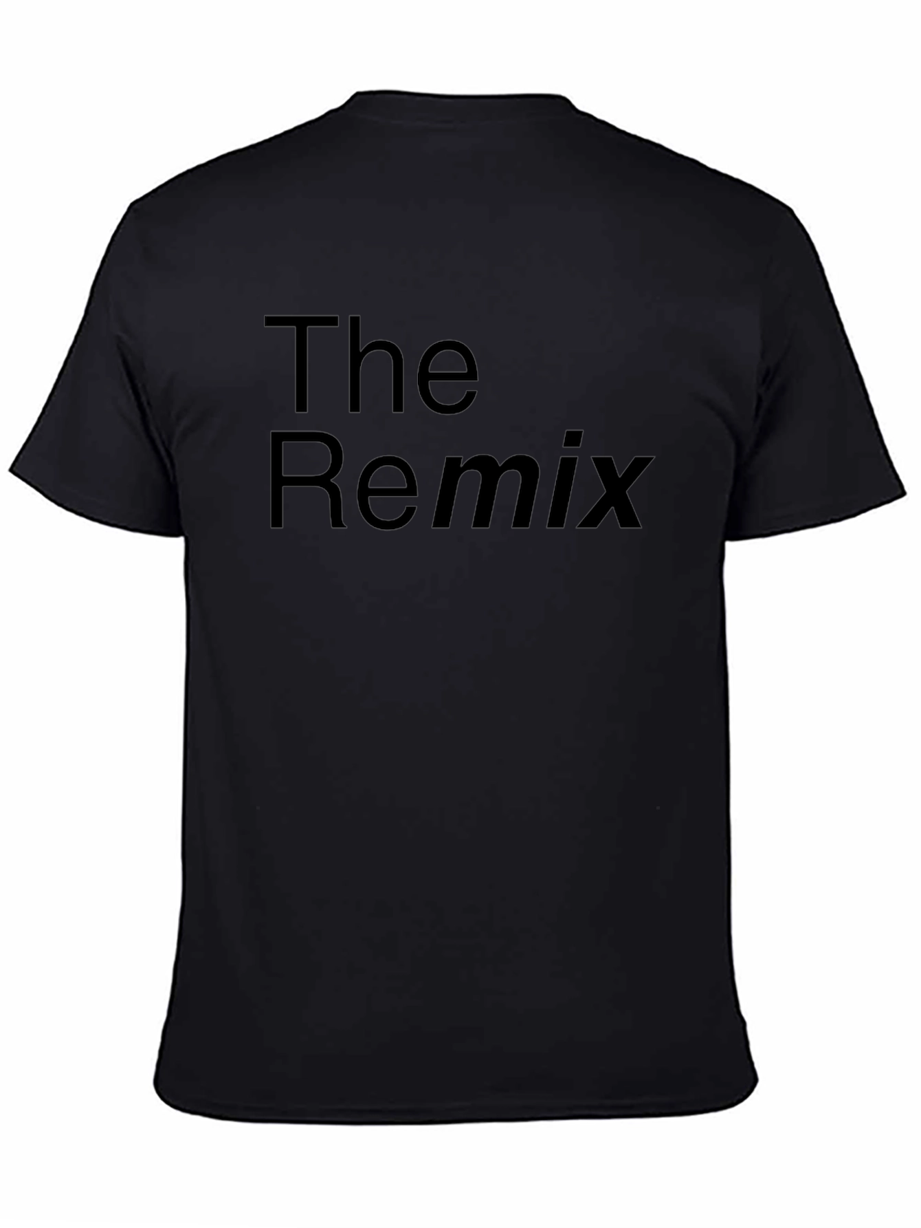 The Remix Black T-Shirt - Trendy Graphic Tee