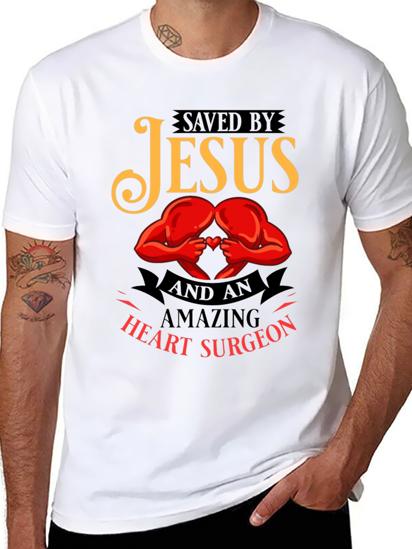 Saved By Jesus Heart Surgeon T-Shirt