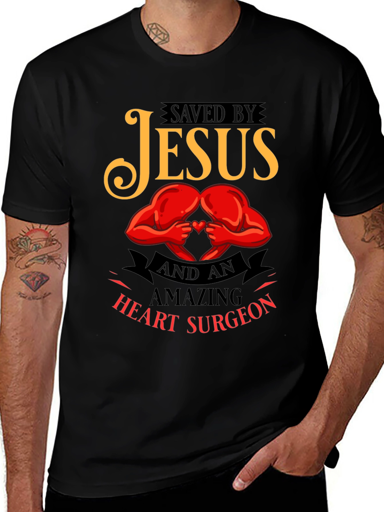 Saved By Jesus Heart Surgeon T-Shirt