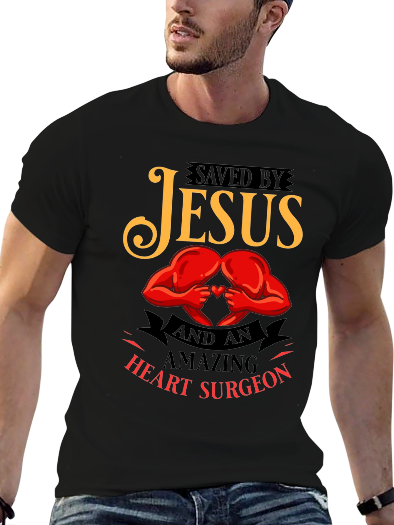 Saved By Jesus Heart Surgeon T-Shirt