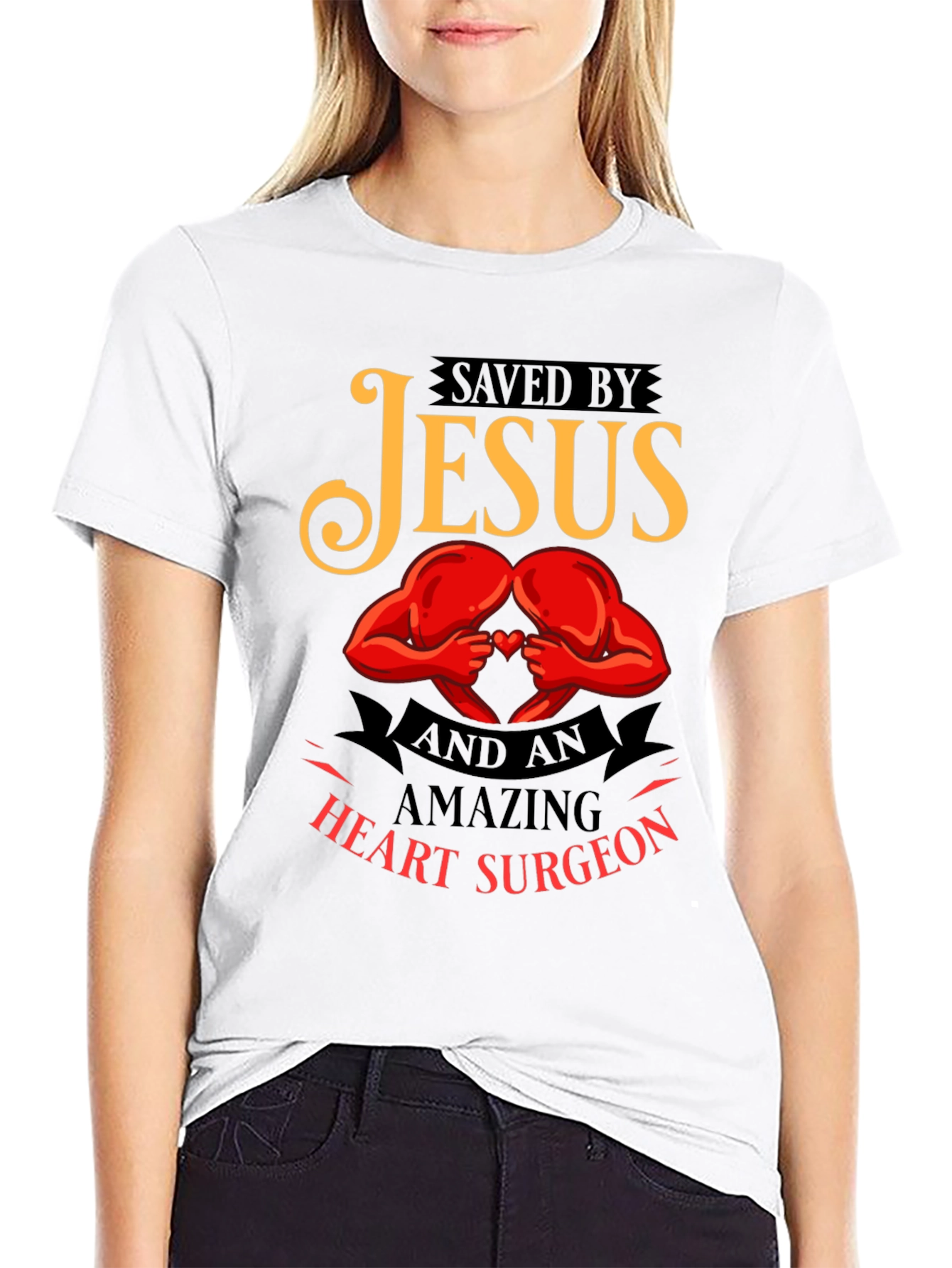 Saved By Jesus Heart Surgeon T-Shirt