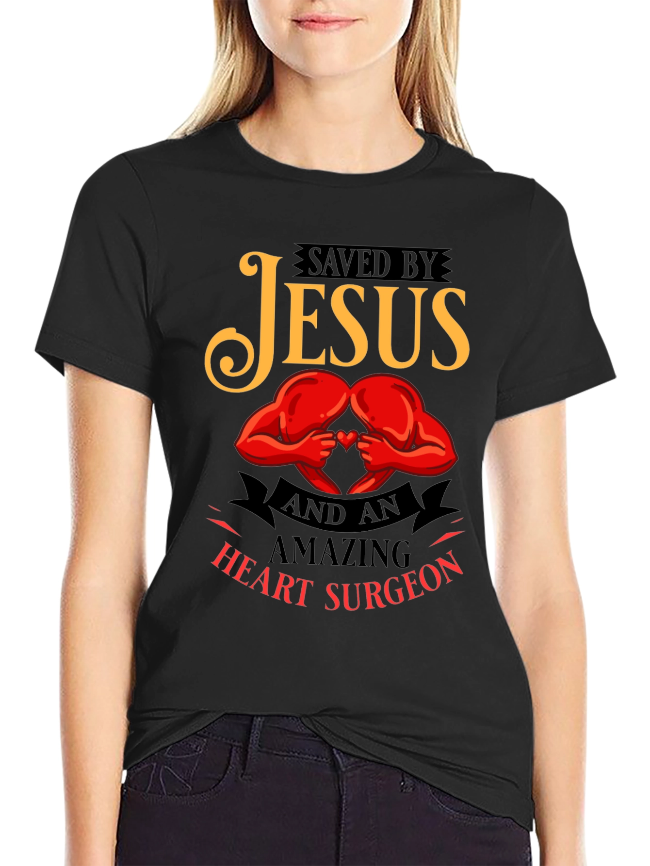 Saved By Jesus Heart Surgeon T-Shirt