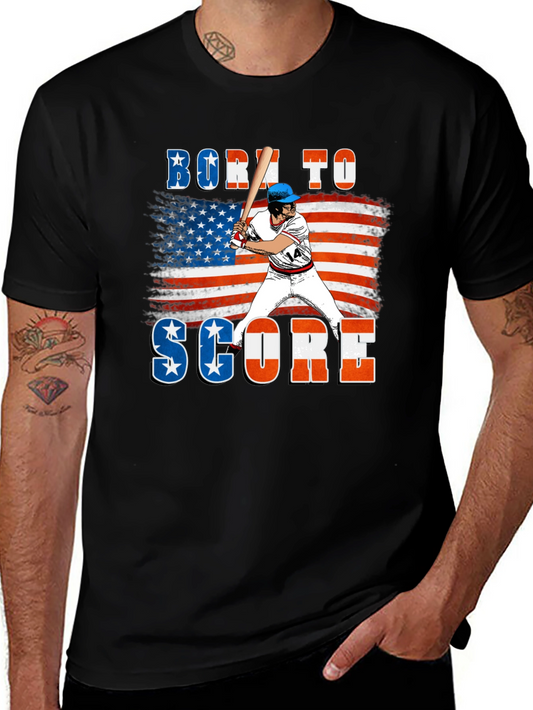 Born to Score Baseball Graphic Tee