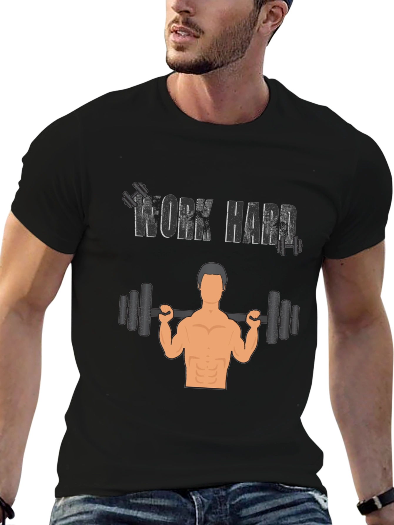 Work Hard Gym T-Shirt - Fitness Apparel
