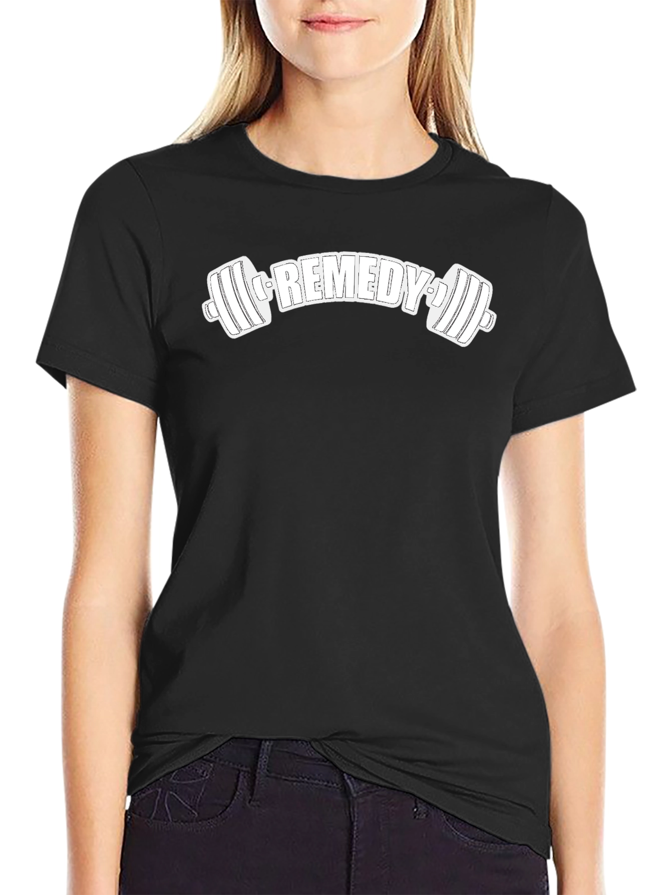 Remedy Fitness T-Shirt - Black Gym Workout Apparel