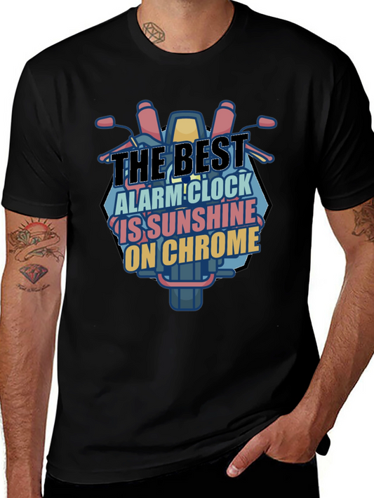 Motorcycle Chrome T-Shirt - Best Alarm Clock