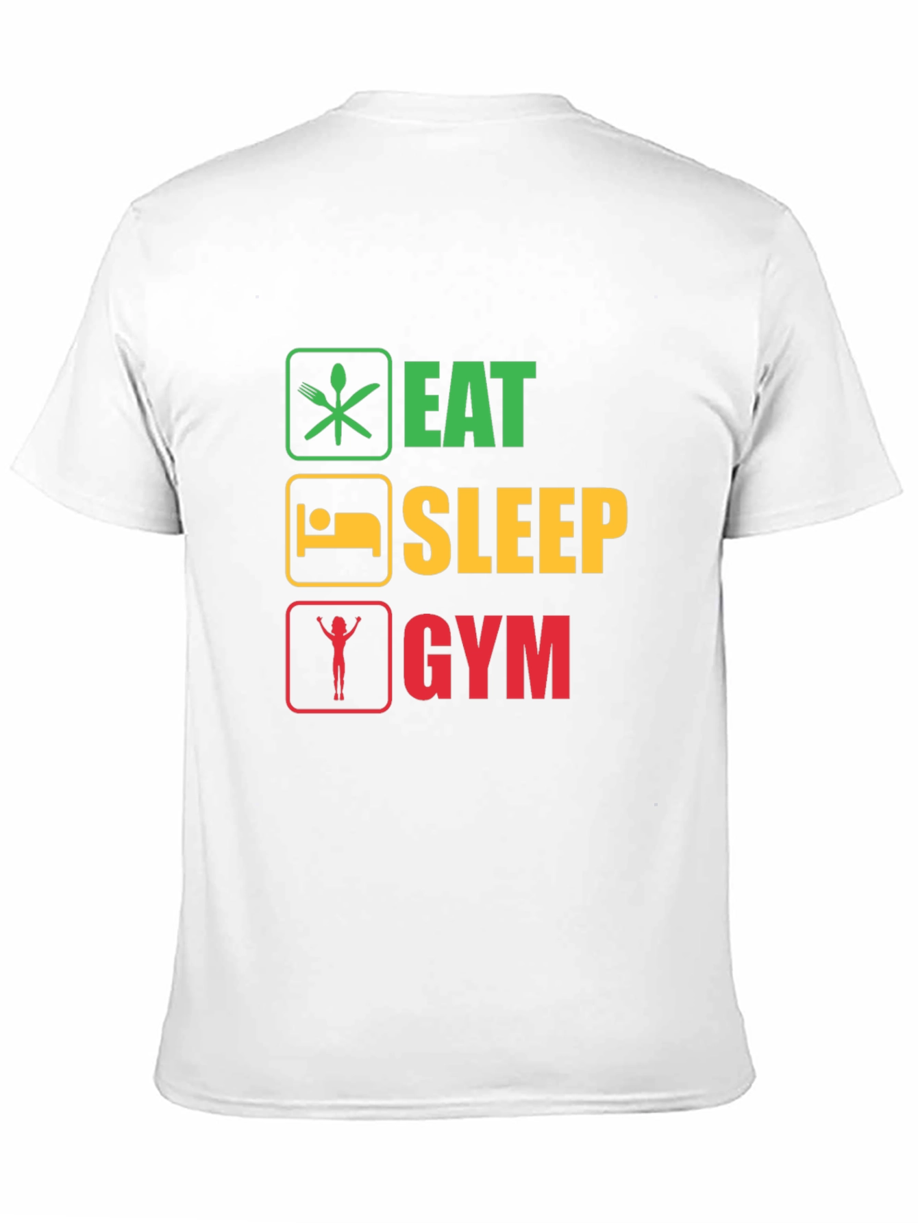 Eat Sleep Gym T-Shirt Fitness Workout Tee