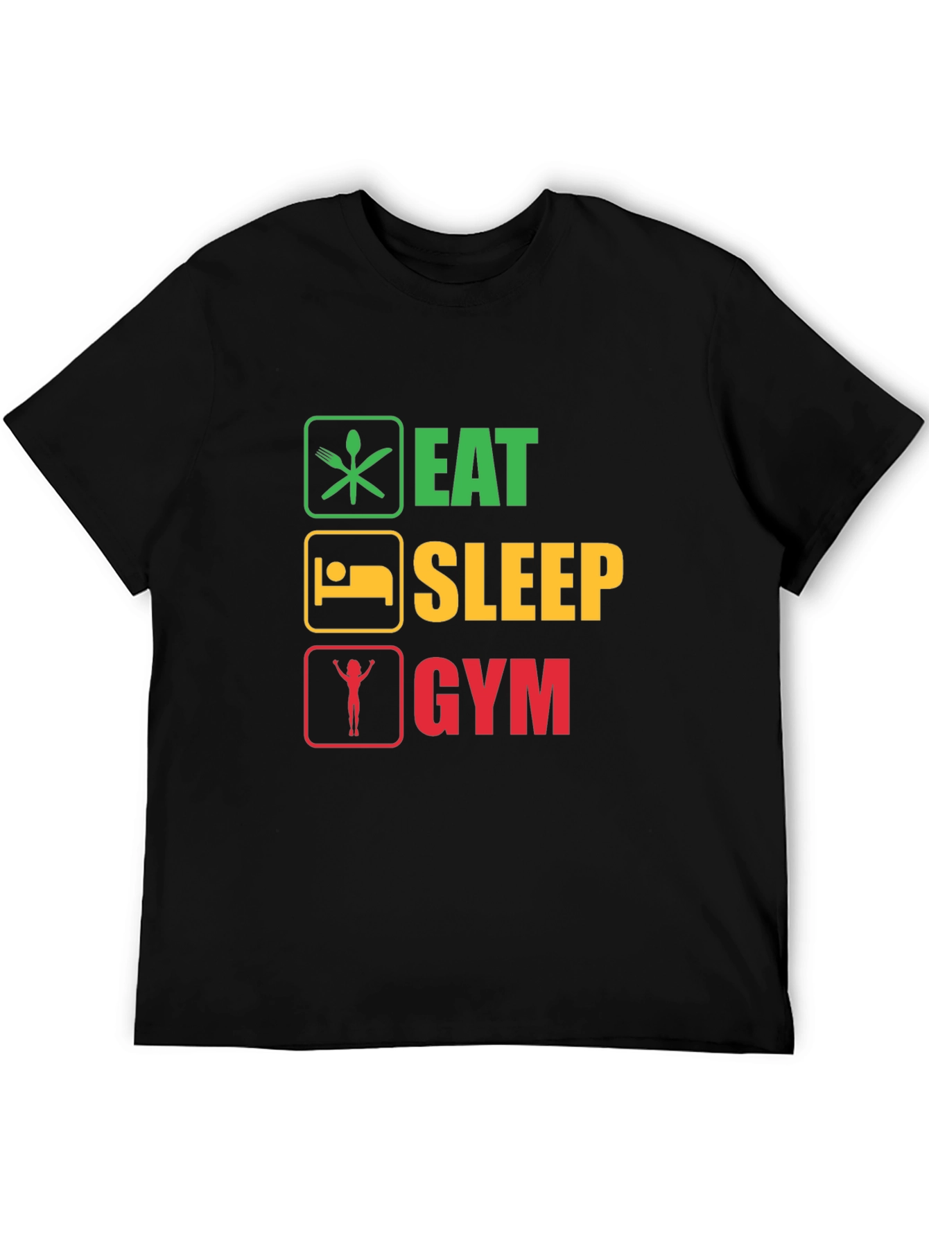 Eat Sleep Gym T-Shirt Fitness Workout Tee