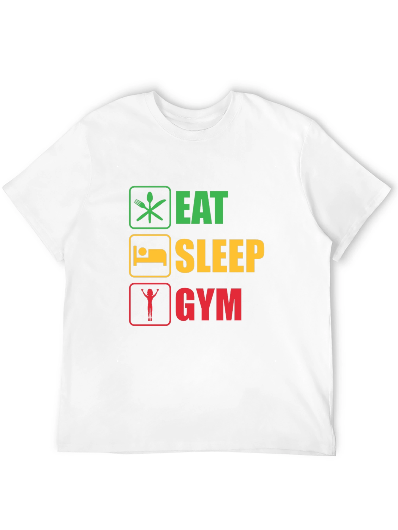 Eat Sleep Gym T-Shirt Fitness Workout Tee