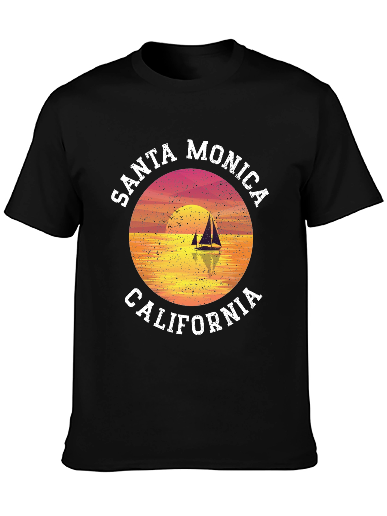 Santa Monica California Graphic T-Shirt