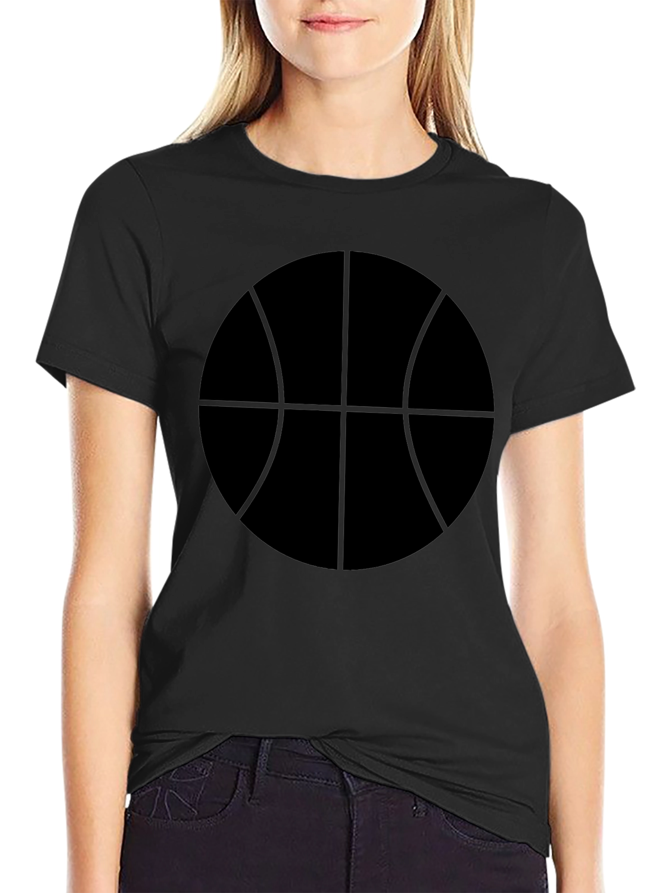 Black Basketball Graphic T-Shirt