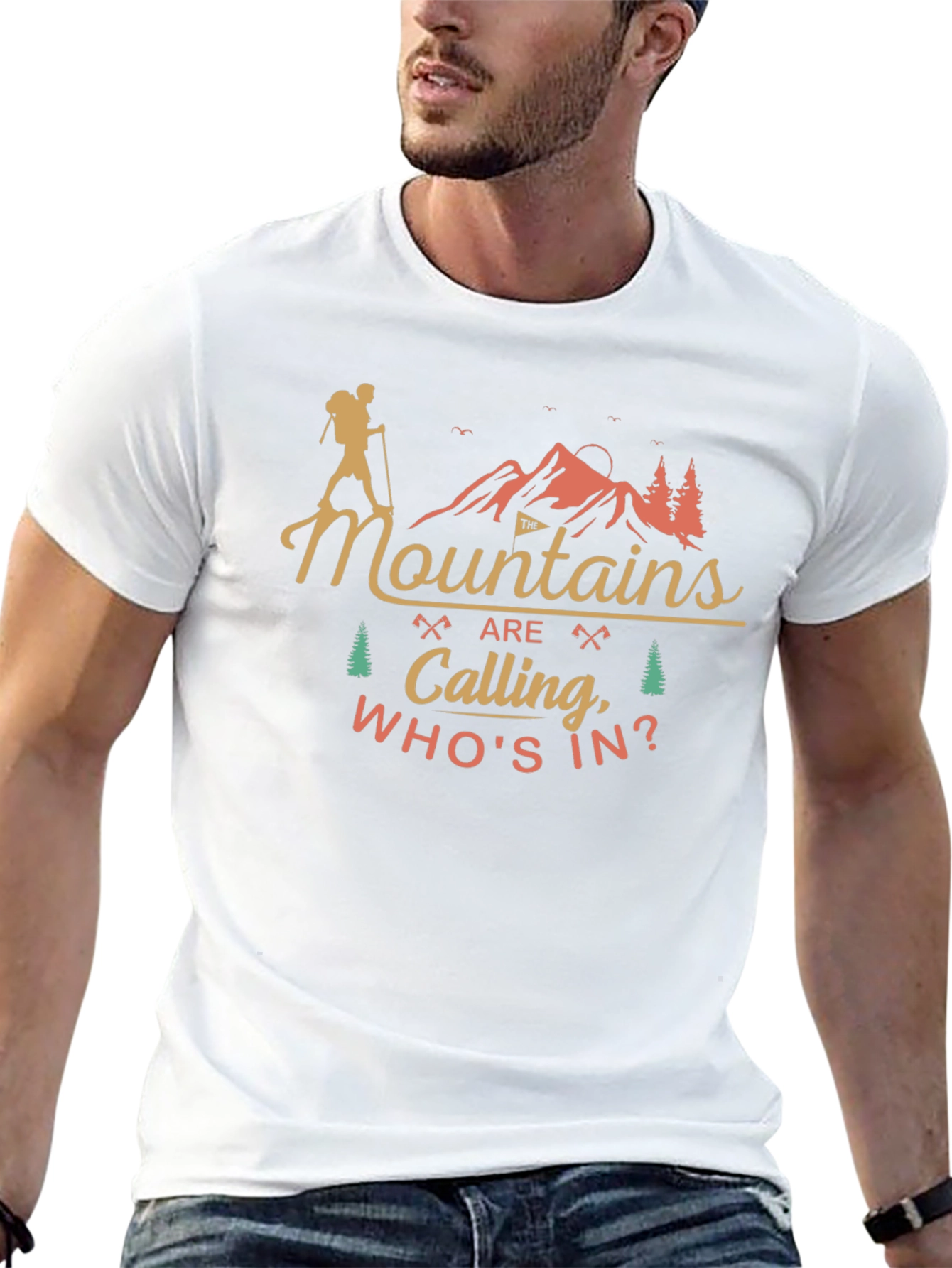 Mountains are Calling Mens T-Shirt