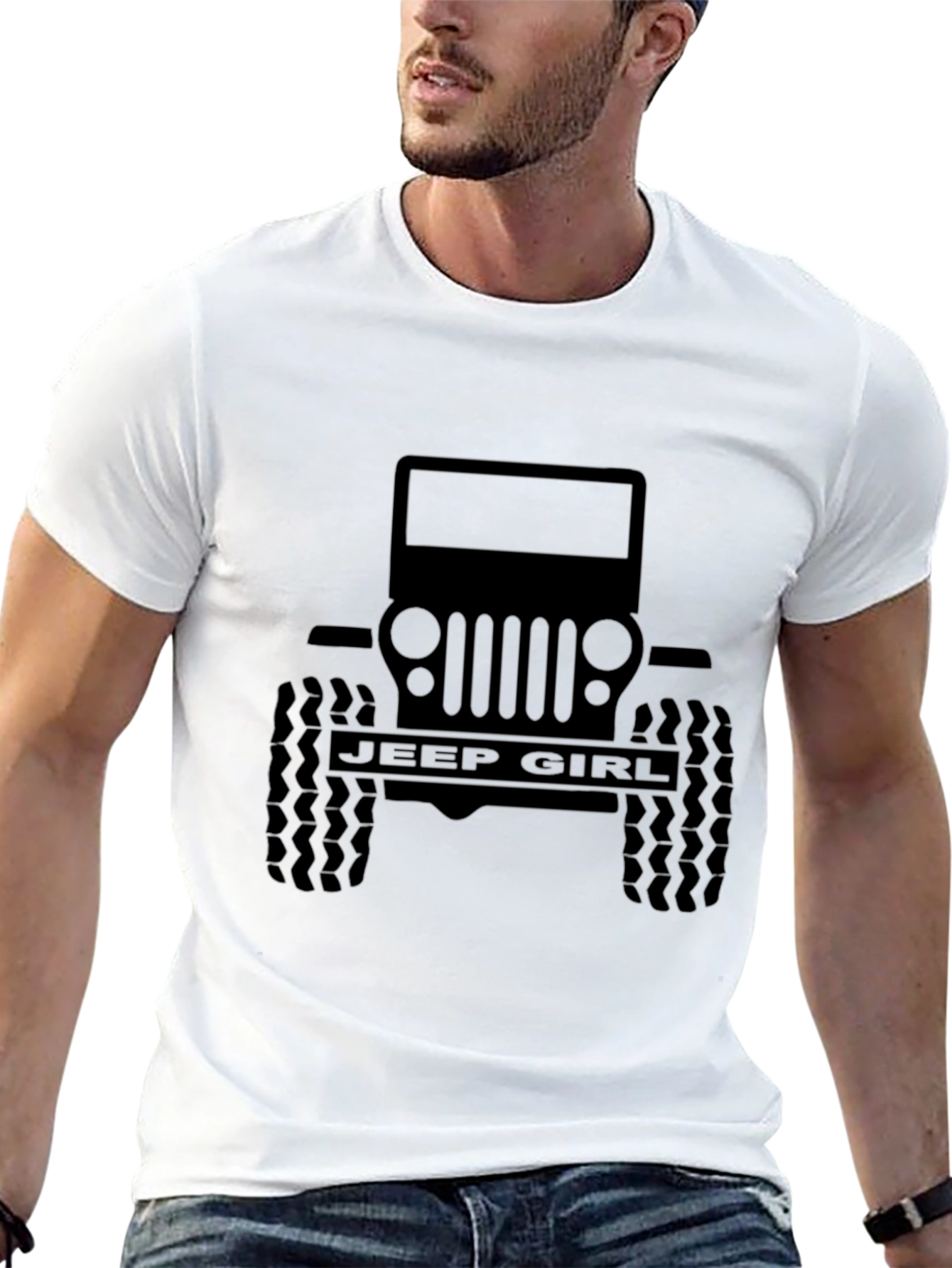 Jeep Girl Black Graphic Tee - Off Road Adventure