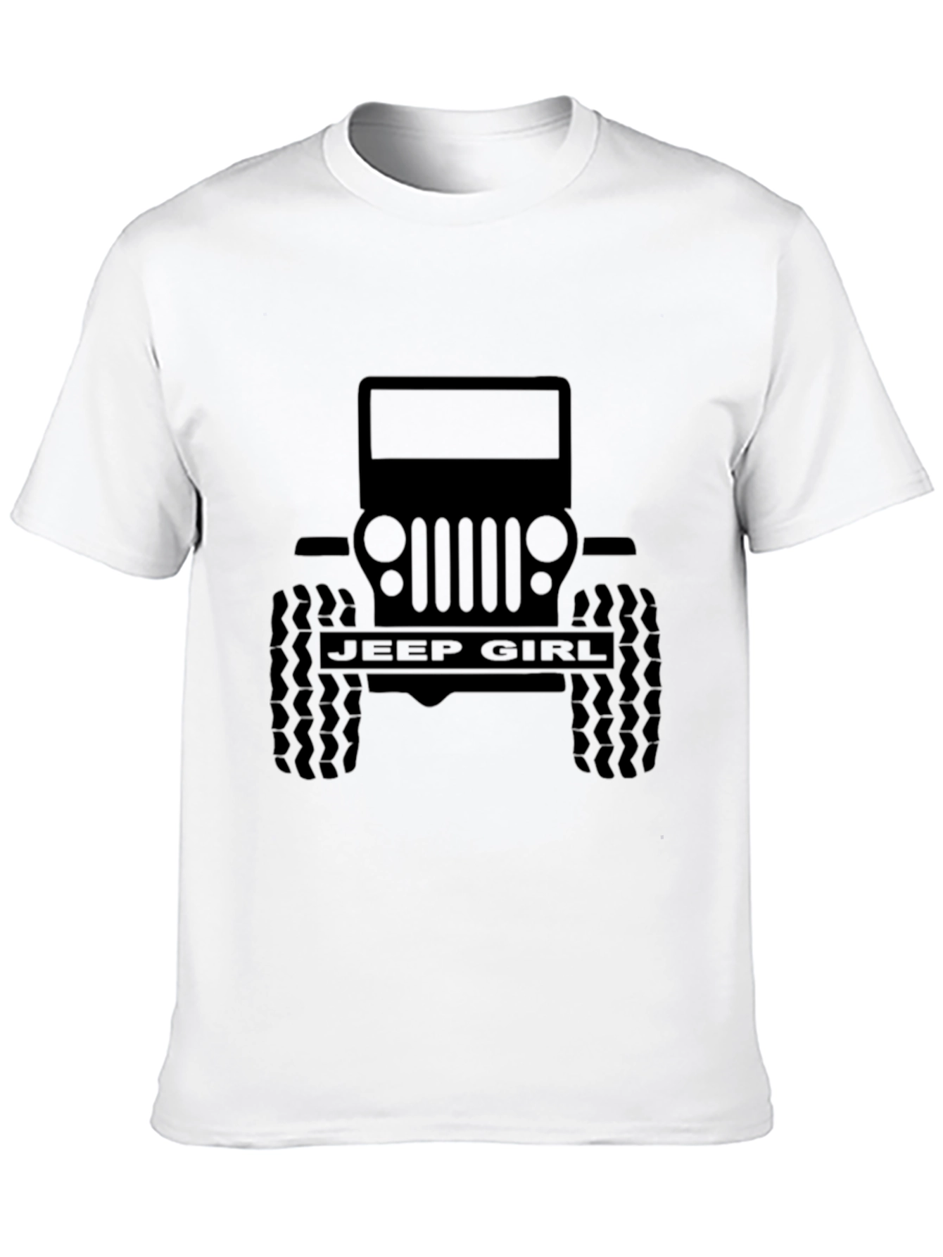 Jeep Girl Black Graphic Tee - Off Road Adventure
