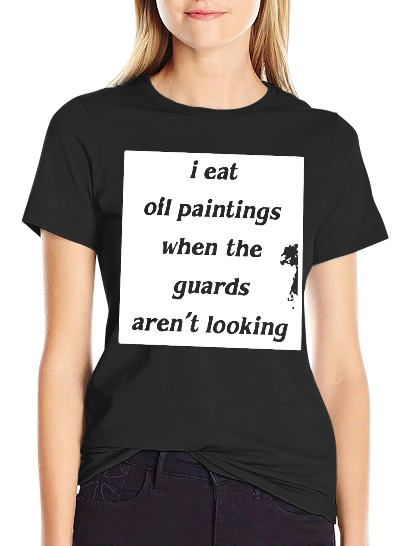 I Eat Oil Paintings Funny Graphic Tee